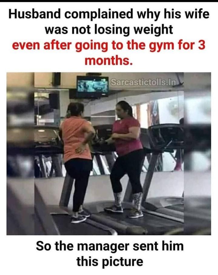 Not losing weight even after going to the gym Funny Meme ...